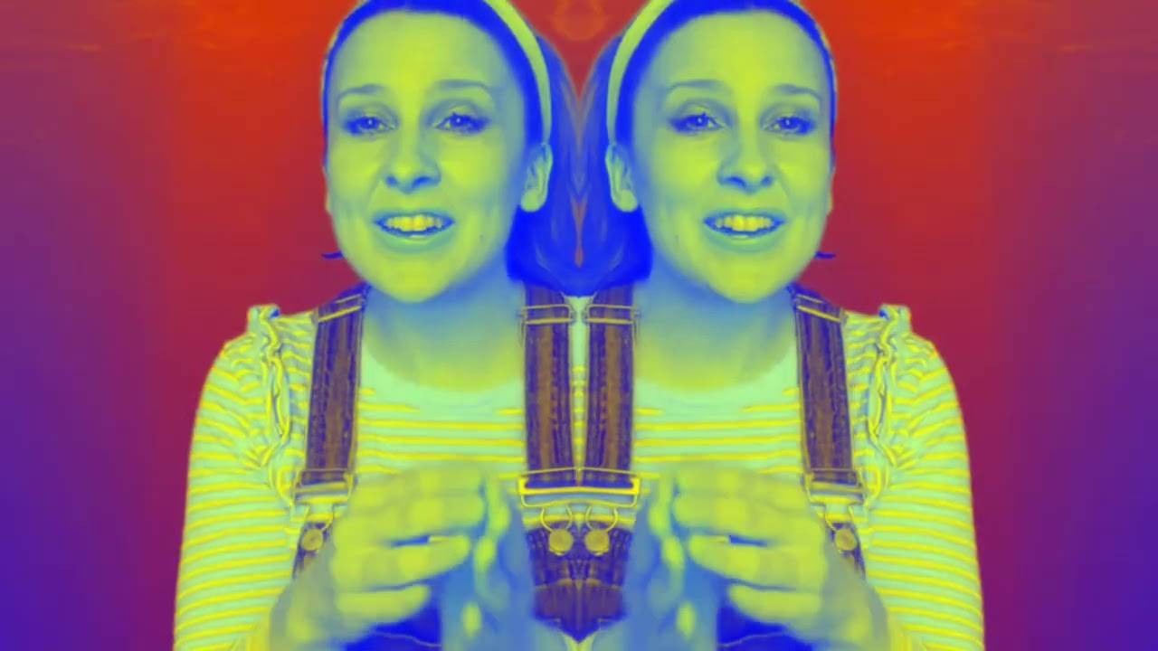 4 little fish swimming in the water with Ms Rachel/sponsored by: gamavision/klusky csupo effects 