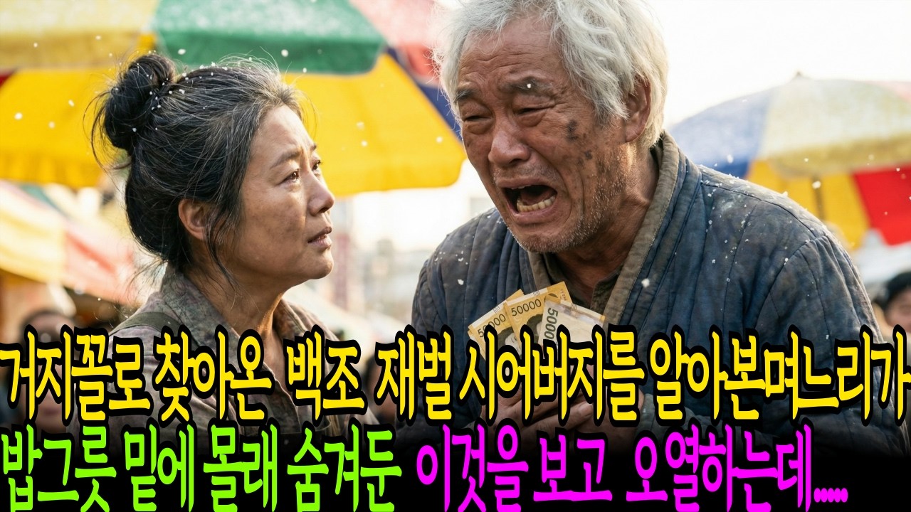 거지꼴로 찾아온 재벌 시아버지를 알아본 전 며느리가, 밥그릇 밑에 몰래 숨겨둔 '이것'을 보고 100조 회장이 대성통곡한 이유l감동사연 l눈물사연 l노후사연 ㅣ사연라디오