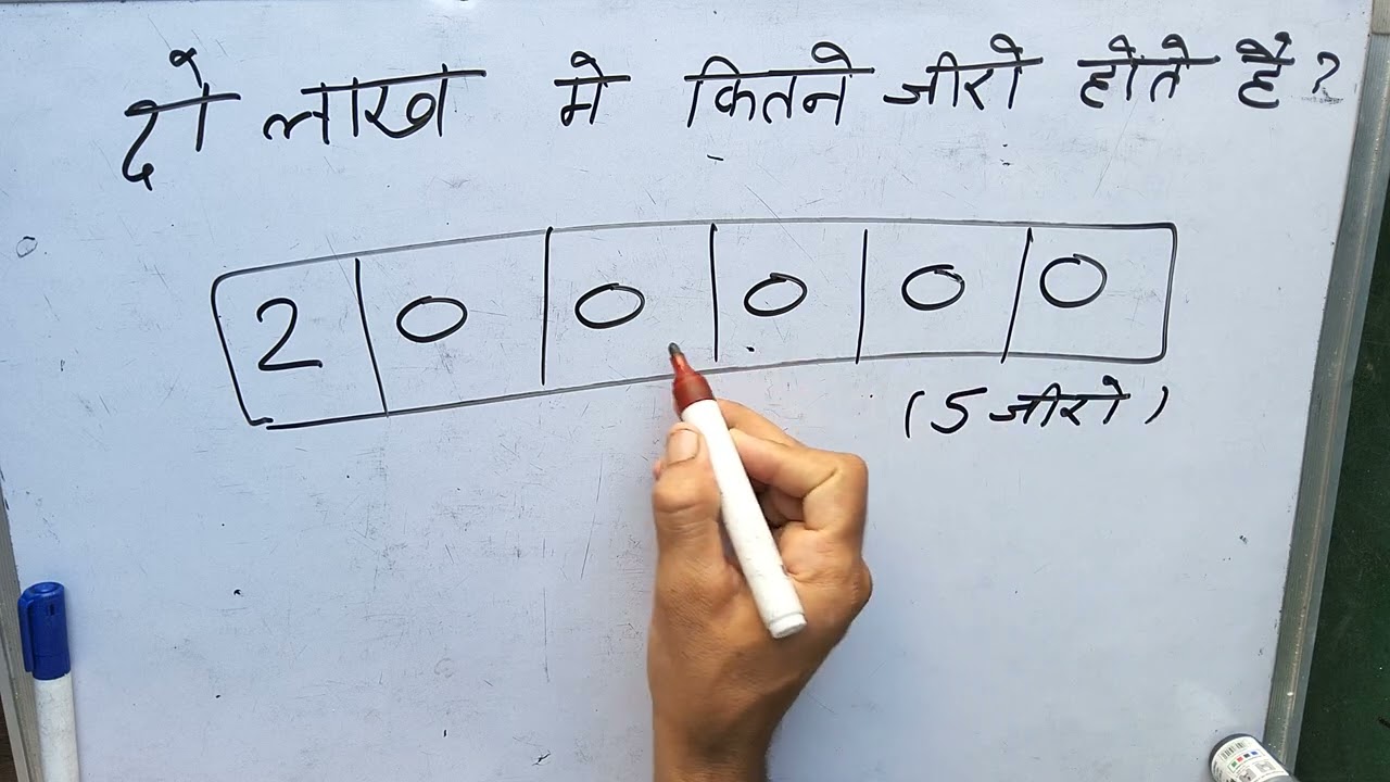 How many zeros are there in 2 Lakh | 2 Lakh | Maths | Surendra Khilery | Hindi