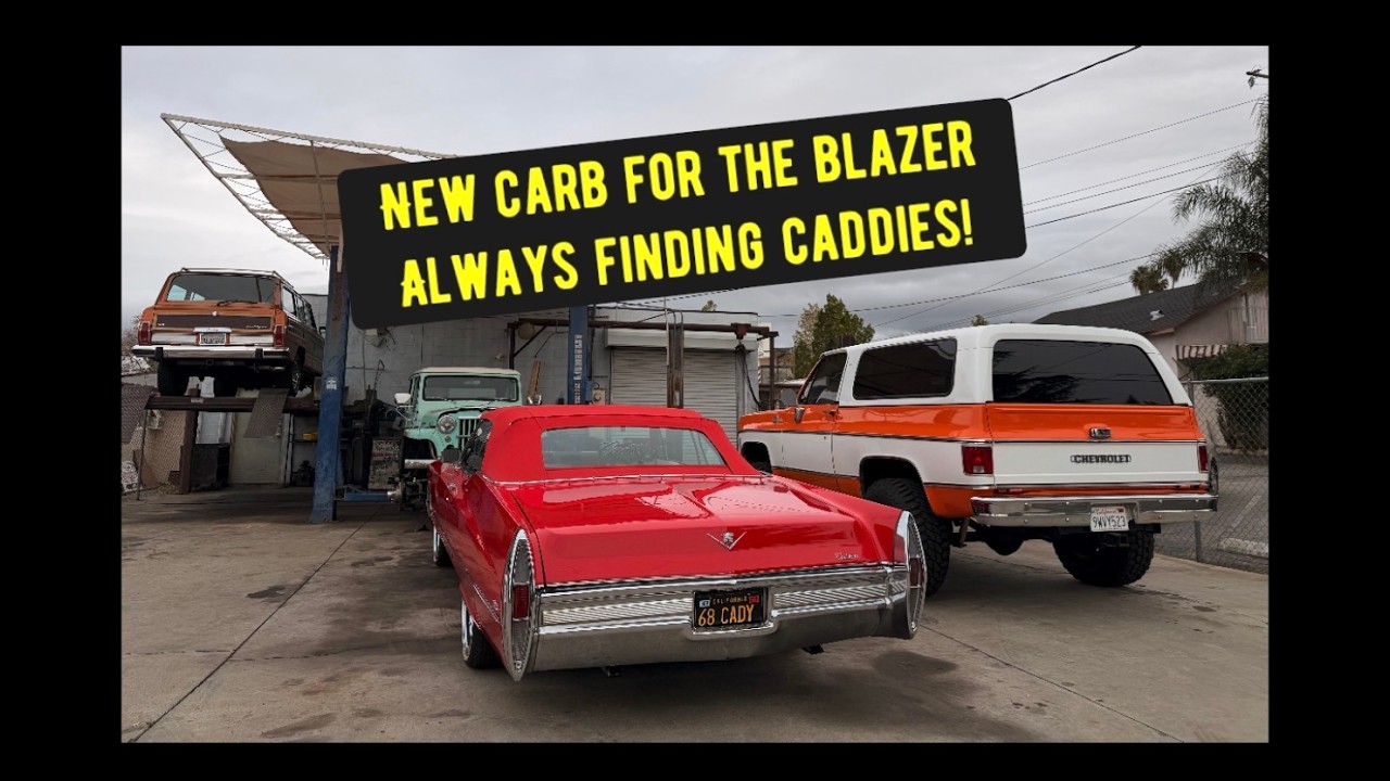 Новый карбюратор для Blazer и всегда нахожу Cadillac! #cadillac #k5blazer #классическиеавтомобили...