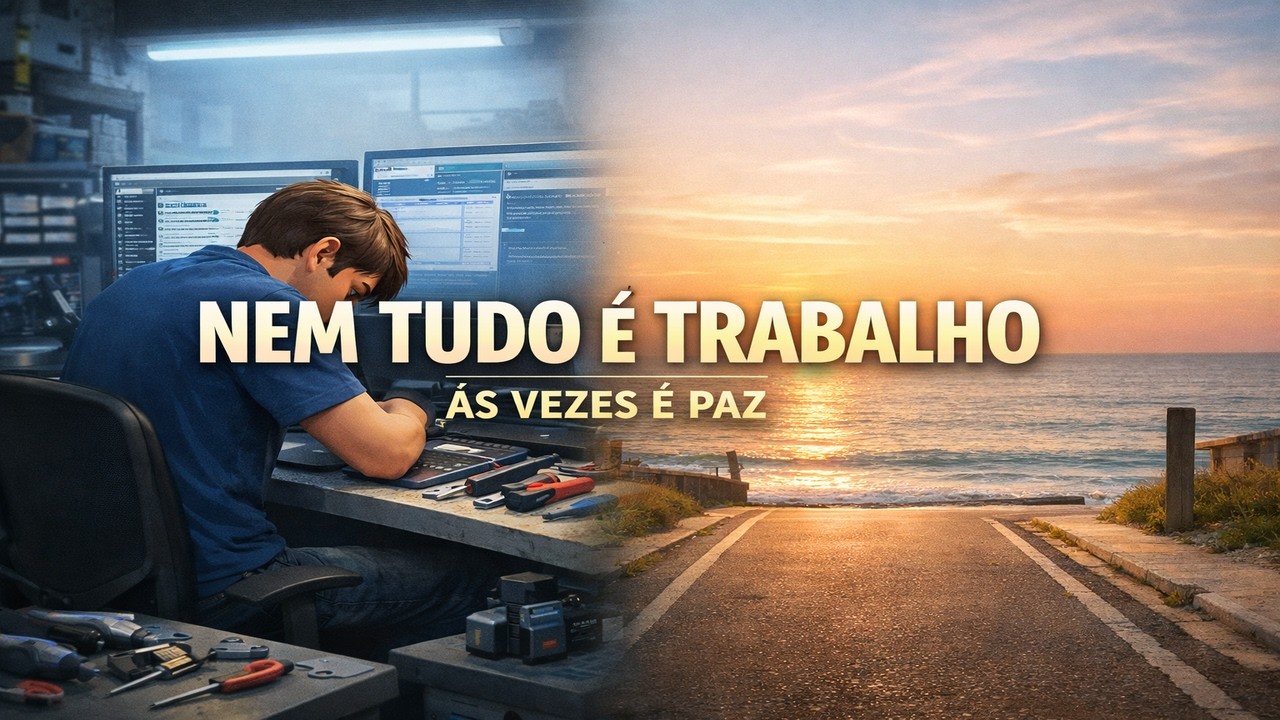 NEM TUDO É TRABALHO… ÀS VEZES É SÓ O MAR