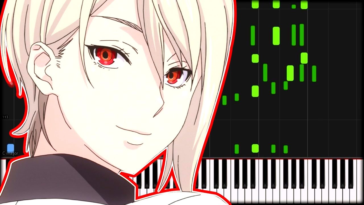 Shokugeki no Soma OP 1 - Kibou no Uta (Synthesia)