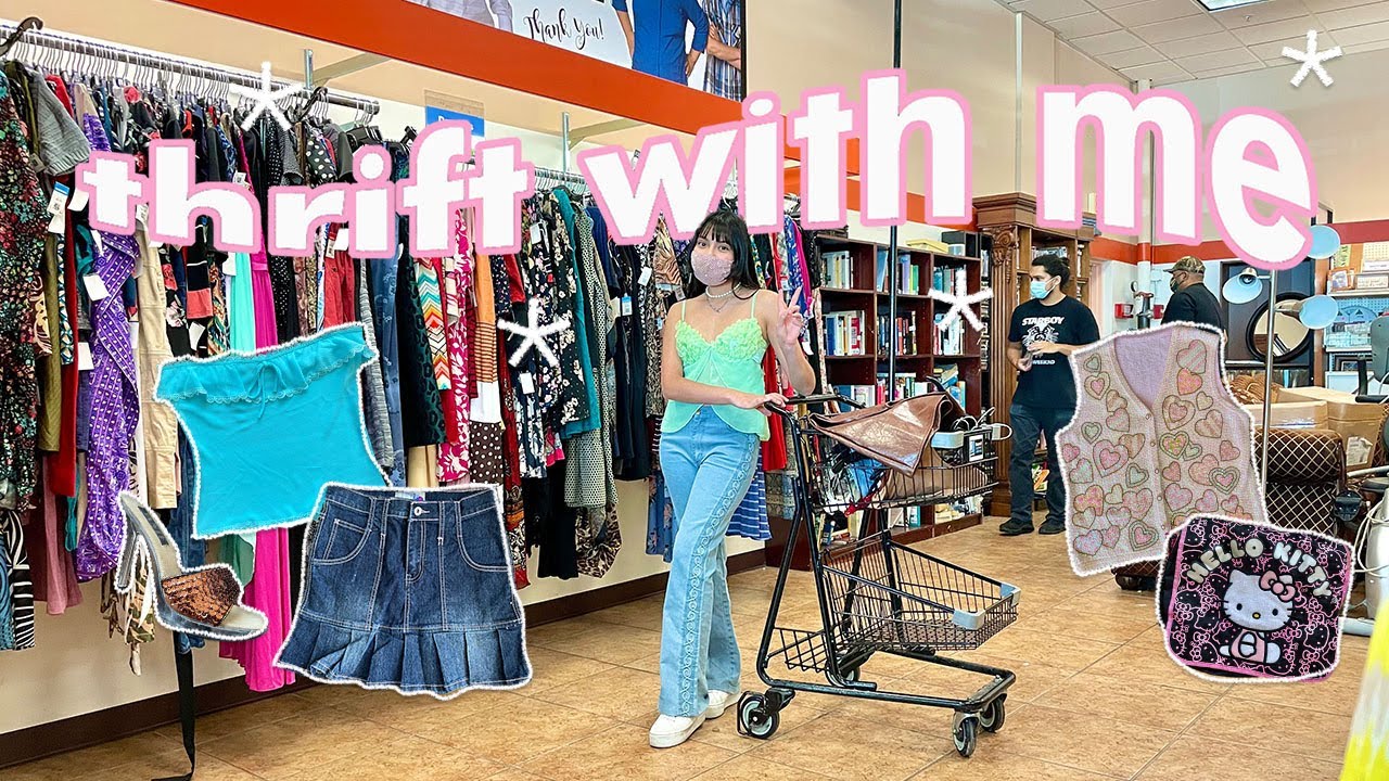 THRIFT WITH ME // shopping at 3 thrift stores in 1 day for *SPRING* essentials!!!!