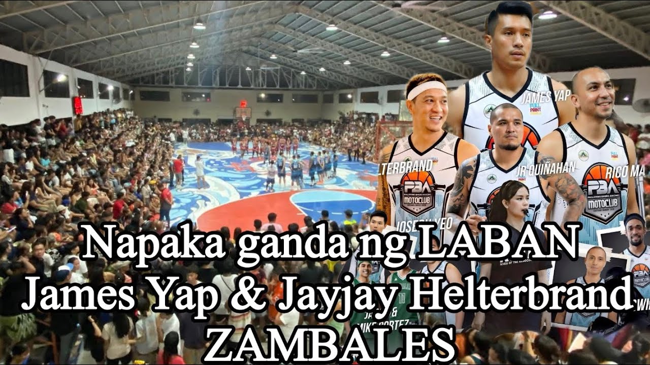 James yap & Jay jay helterbrand versus Zambales Selection allstar basketball Game 