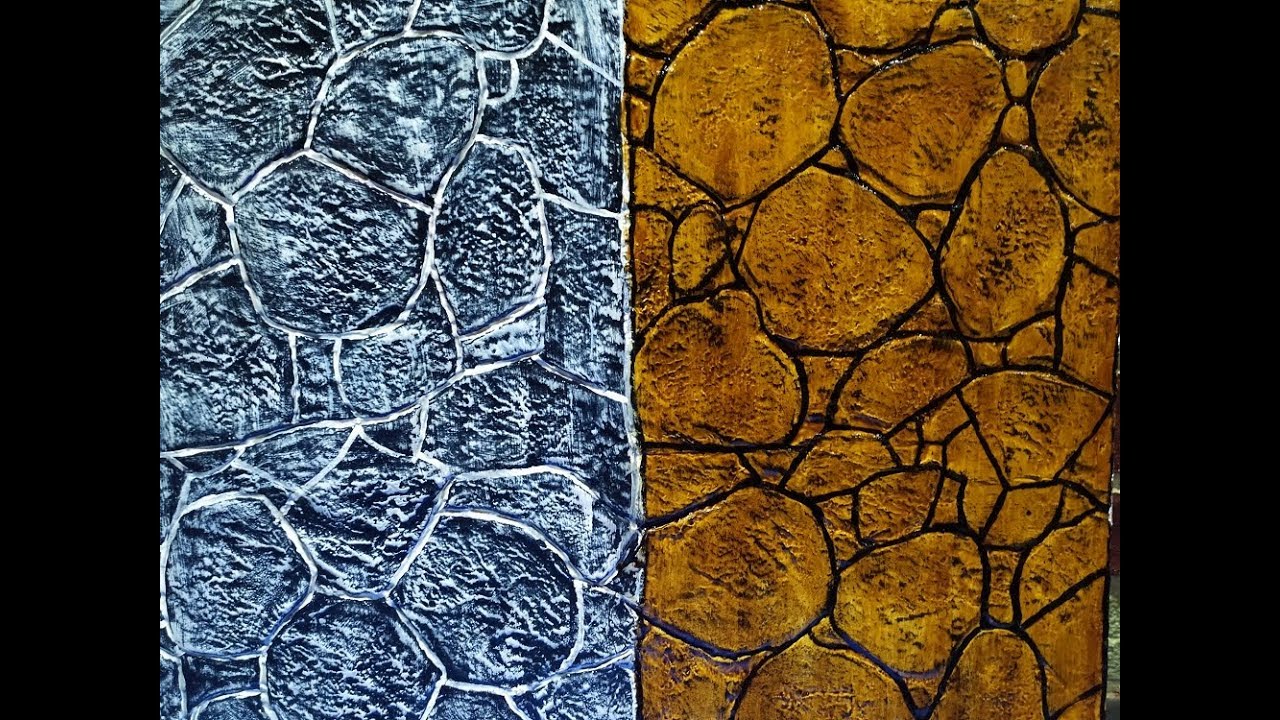 efeito pedra com argamassa -3 passos barato para fazer efeito pedra 3D com massa corrida