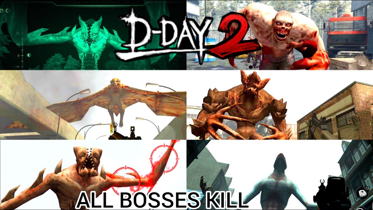 ALL BOSSES ZOMBIE HUNTER D Day2