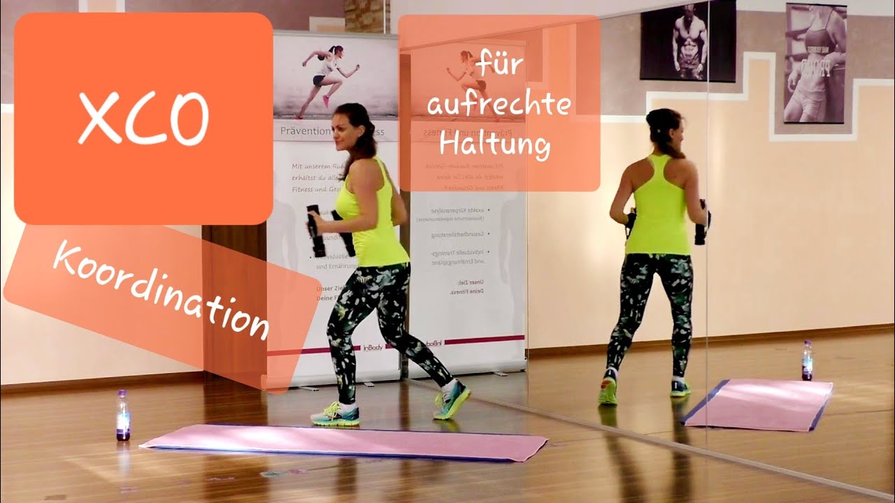 Xco Workout f&uuml;r aufrechte Haltung, Oberk&ouml;rper, Koordinationstraining + Sensoren mit Xco Hanteln