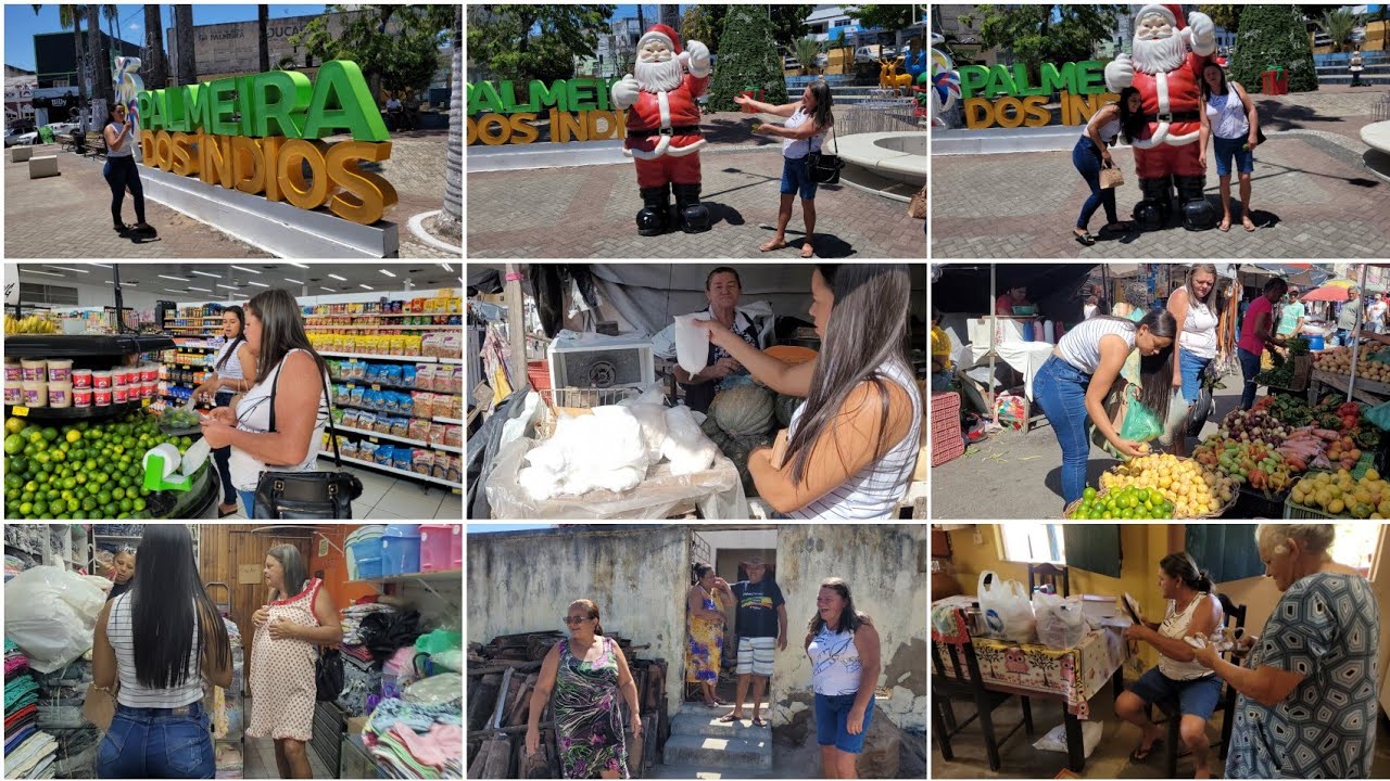 AVENTURA NA FEIRA LIVRE, TIRAMOS FOTO ATÉ COM PAPAI NOEL🎅😂🎁 + FIZEMOS COMPRINHAS + PRESENTES 🎁 🎁