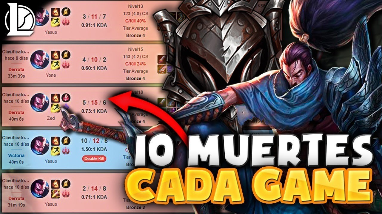 🤪 ¡MÁS DE 4.000 HORAS CON YASUO Y NO PUEDE SALIR DE HIERRO! EL MEJOR/PEOR YASUO DEL MUNDO
