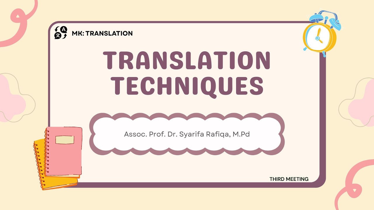 3. Translation Technique