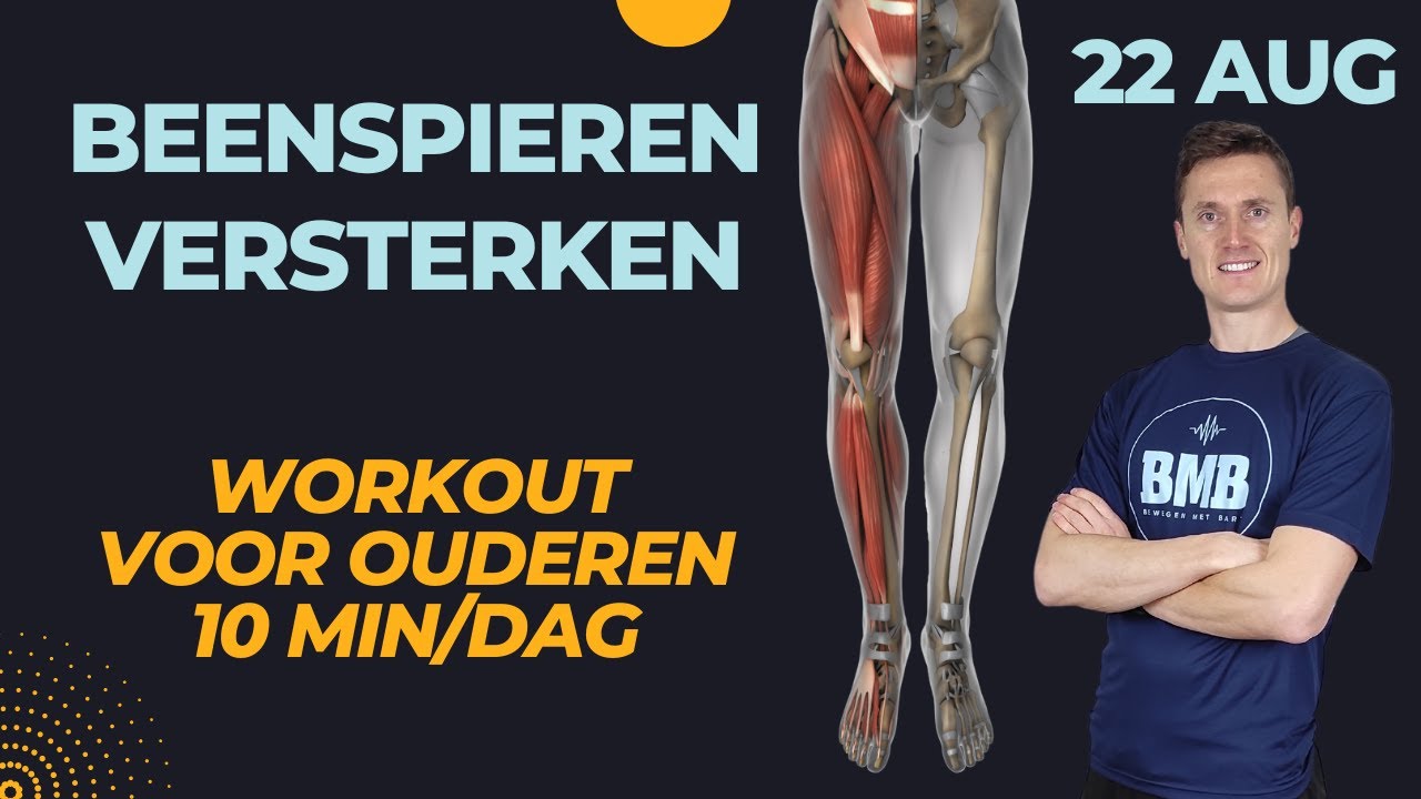 10 MIN BEENSPIEREN versterken voor OUDEREN (of beginners)
