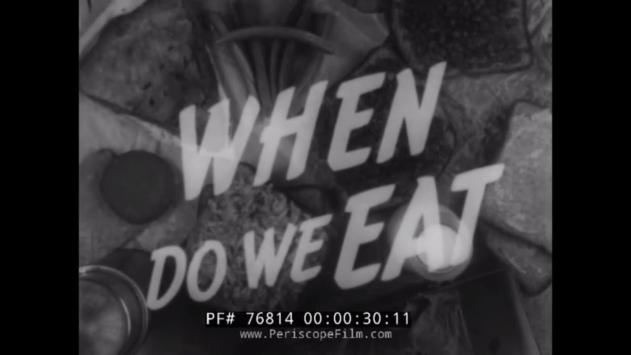 КОГДА МЫ ЕДИМ? ВОЕННОЕ ПИТАНИЕ И УСЛОВИЯ ТРУДА. ФИЛЬМ 1944 76814