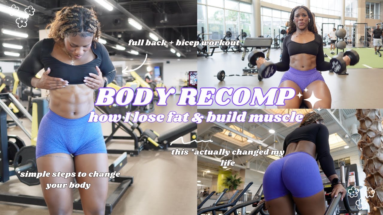 HOW TO BUILD MUSCLE AND LOSE FAT *at the same time | body recomposition, step-by-step guide