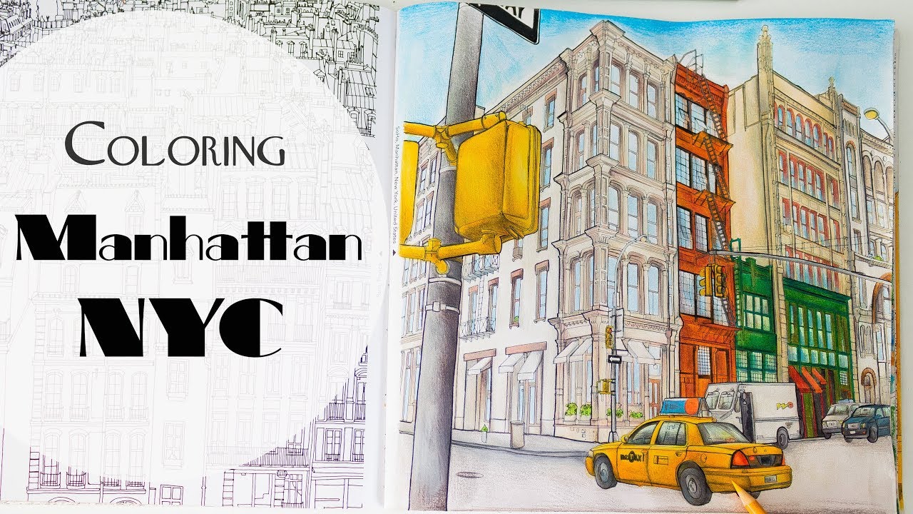 Coloring Soho, Manhattan NYC : Speed Coloring
