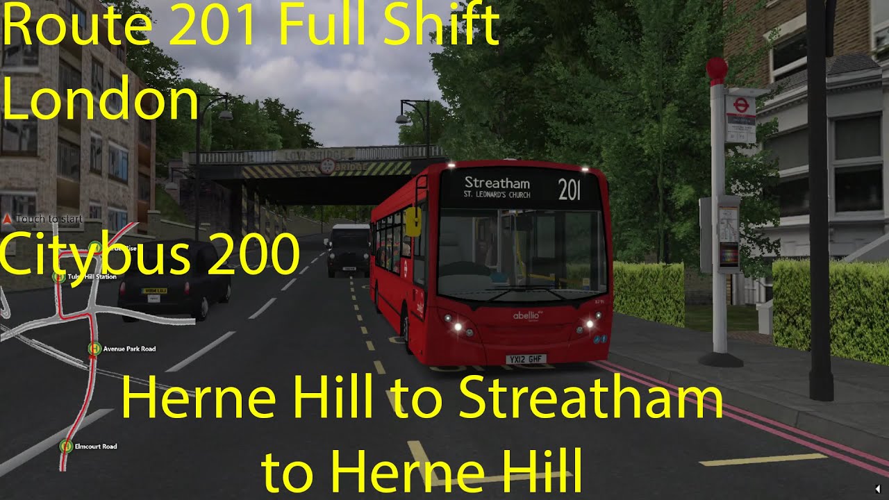 OMSI 2 - London Route 201 Full Shift BC202, Herne Hill to Streatham to Herne Hill (Citybus 200)