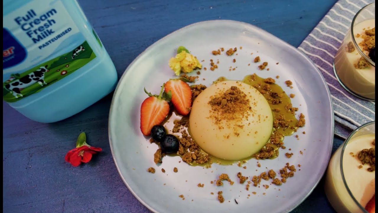 Recipe: Rooibos and Marula Panna Cotta (CLOVER)