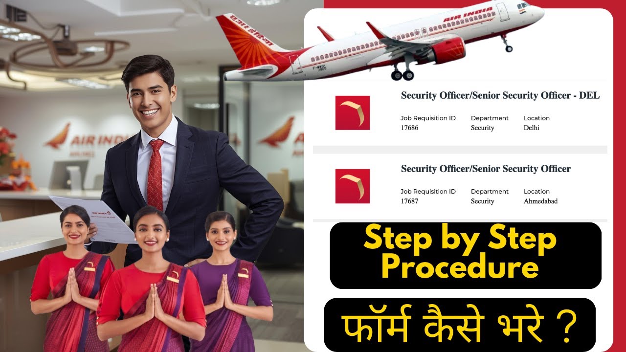 Air India Airlines Form fill Up 2026 | How to Apply Procedure | Step by Step #job #groundstaff #crew