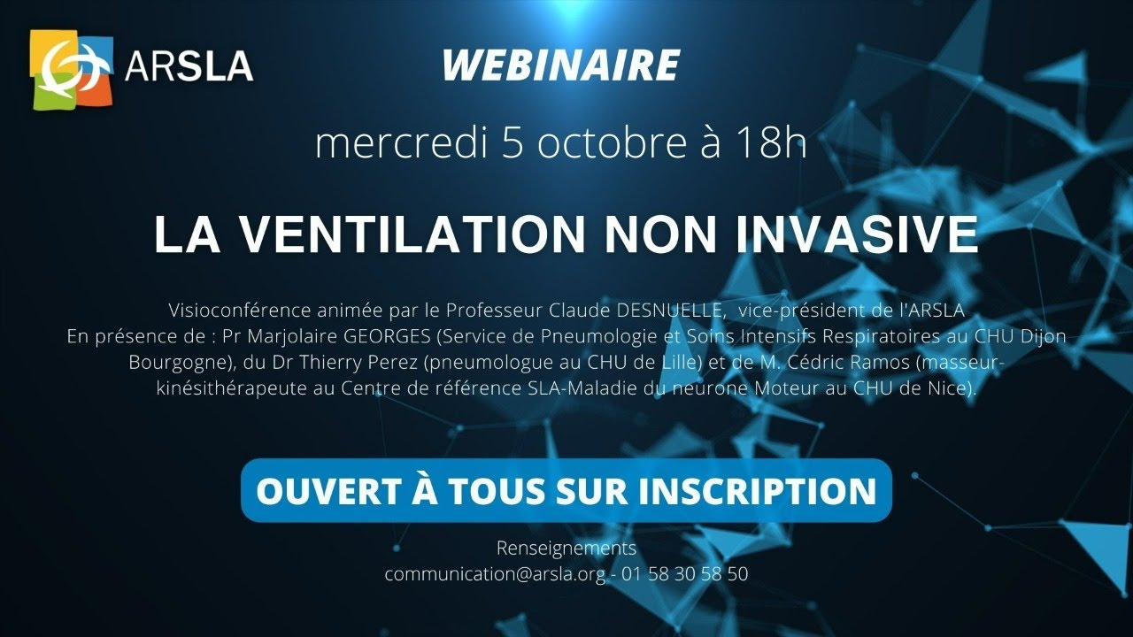 Webinaire #3 : La ventilation non invasive