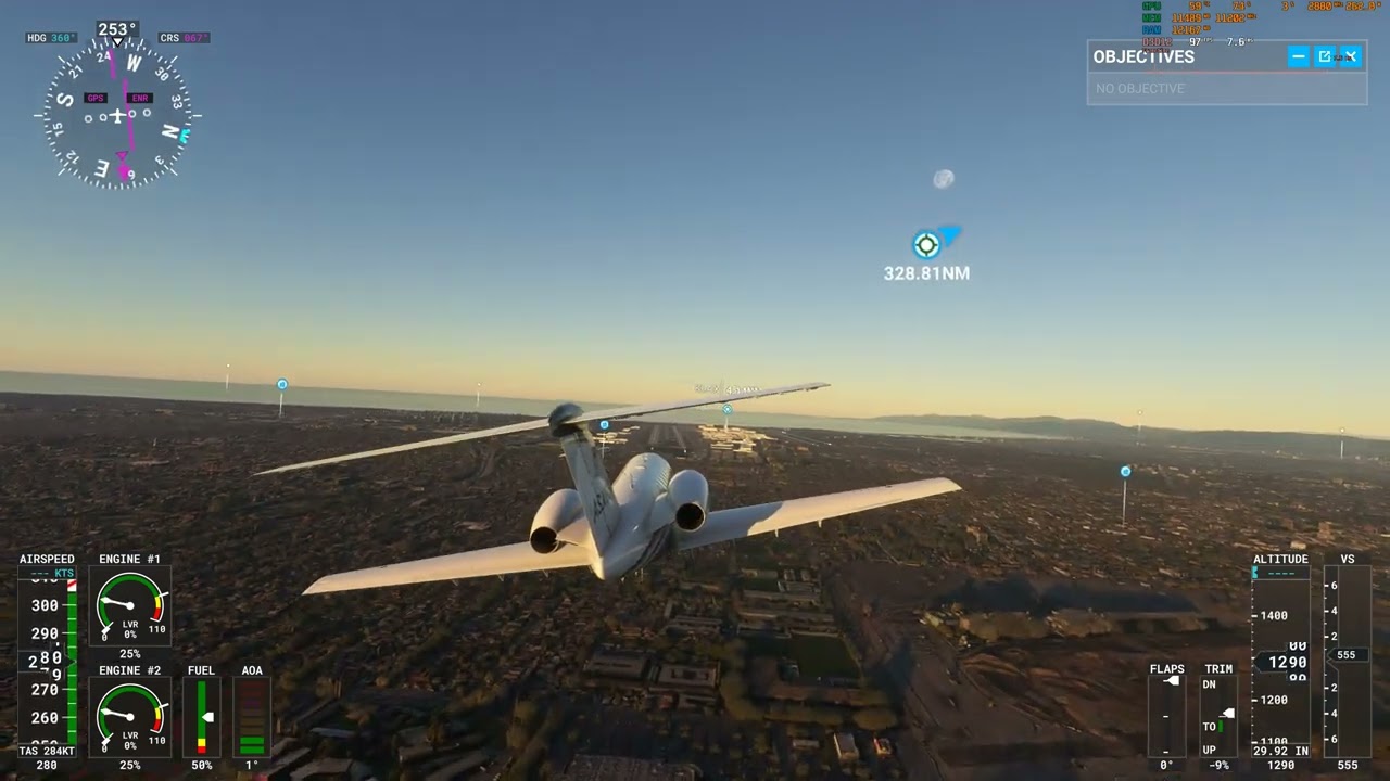 Microsoft Flight Simulator 2022; LAX DLSS 3.0; GeForce RTX 4080