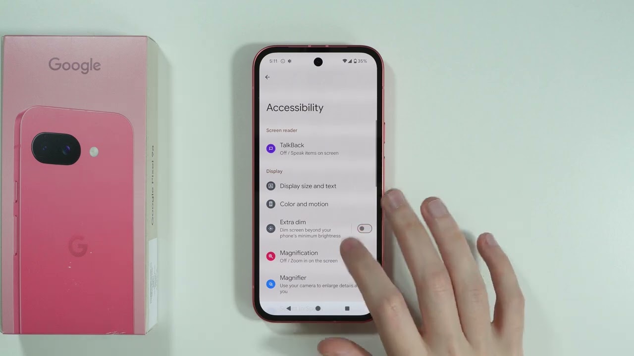 Google Pixel 9a: How to Enable Extra Dim