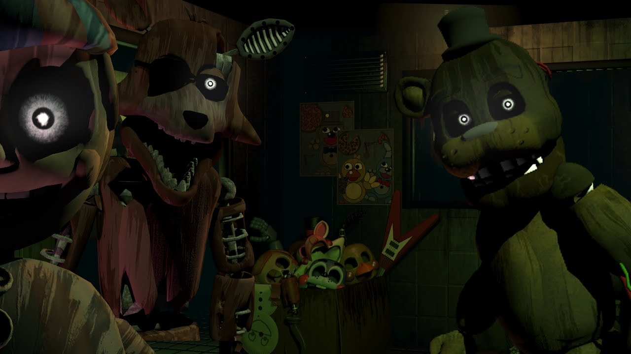 2015 nostalgic Phantom Animatronics in the game! +Jumpscares! (FNaF 3 Mods)