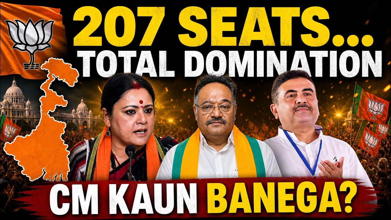BJP Sweeps Bengal, 207 Seats Shock Everyone