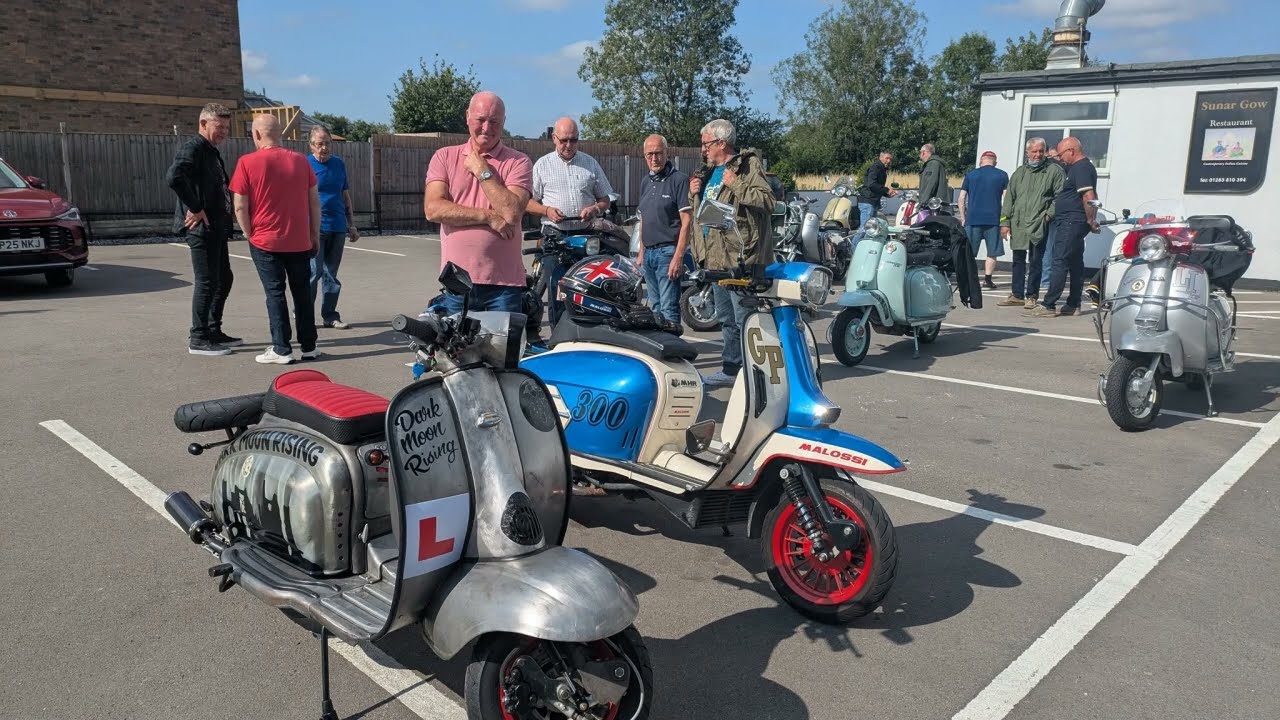 Mods and Minis Tutbury #merlinscooterclub