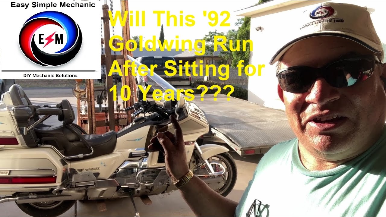 92 Honda Goldwing GL1500 SE Revival Первый запуск за 10 лет Часть 1