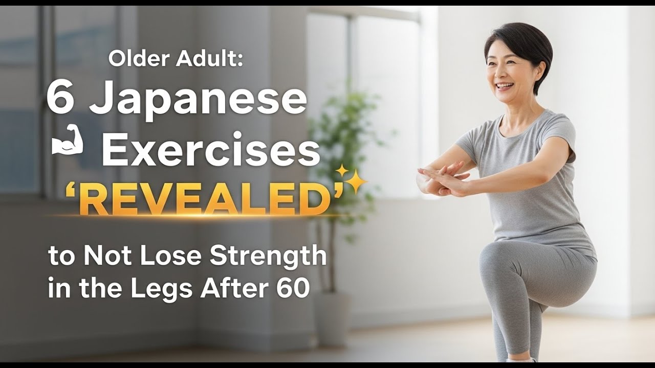 Older Adult: 6 Japanese Exercises “REVEALED” to Not Lose Strength in the Legs After 60