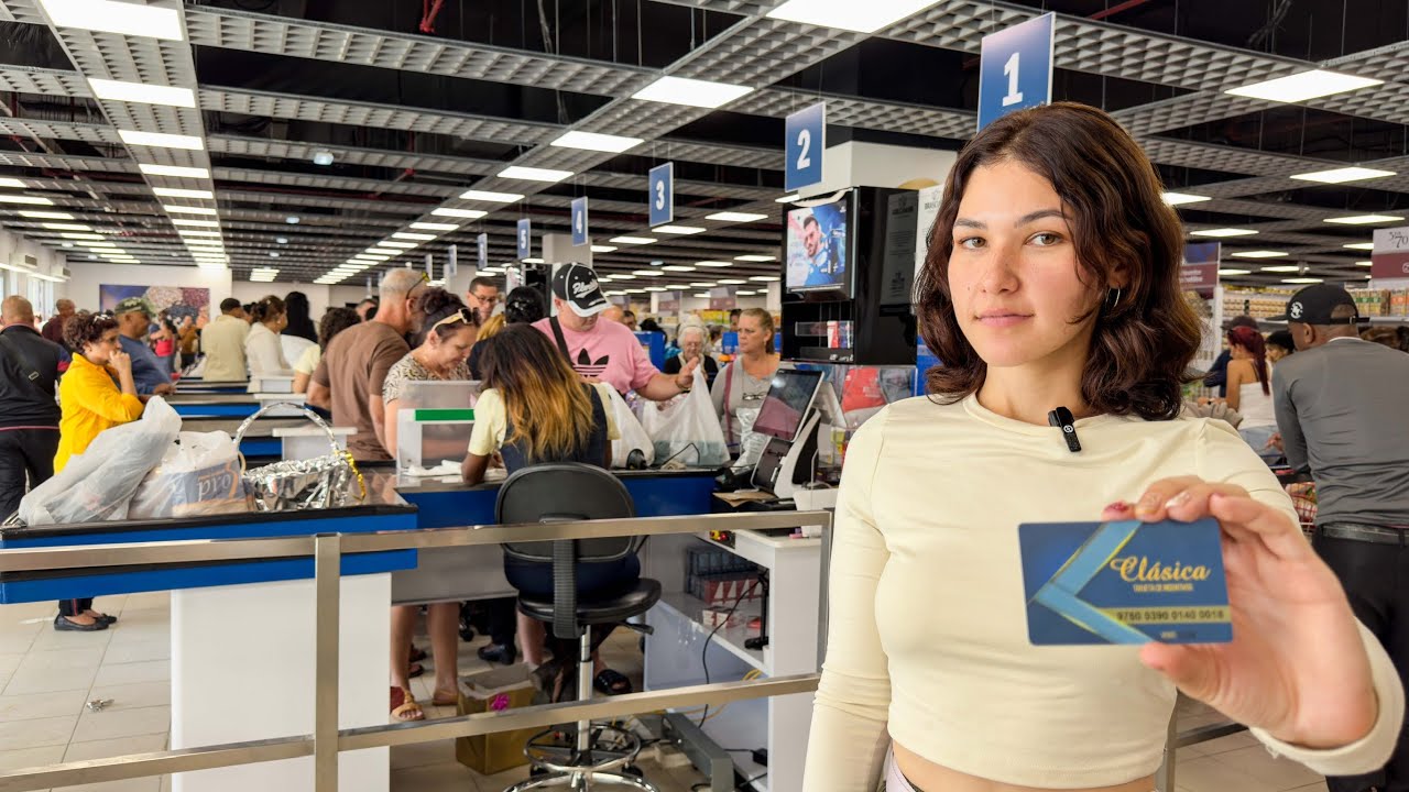 El primer SUPERMERCADO solo en DÓLARES de Cuba. Nuevas tarjetas clásicas.