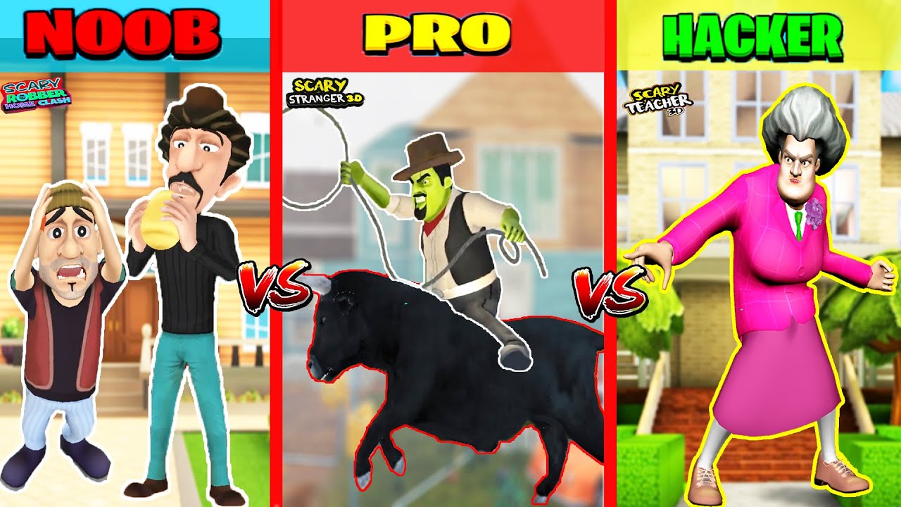 SCARY KARDEŞLER EFSANE KAPIŞMA 😱 Scary Teacher vs Scary Robber vs Scary Impostor