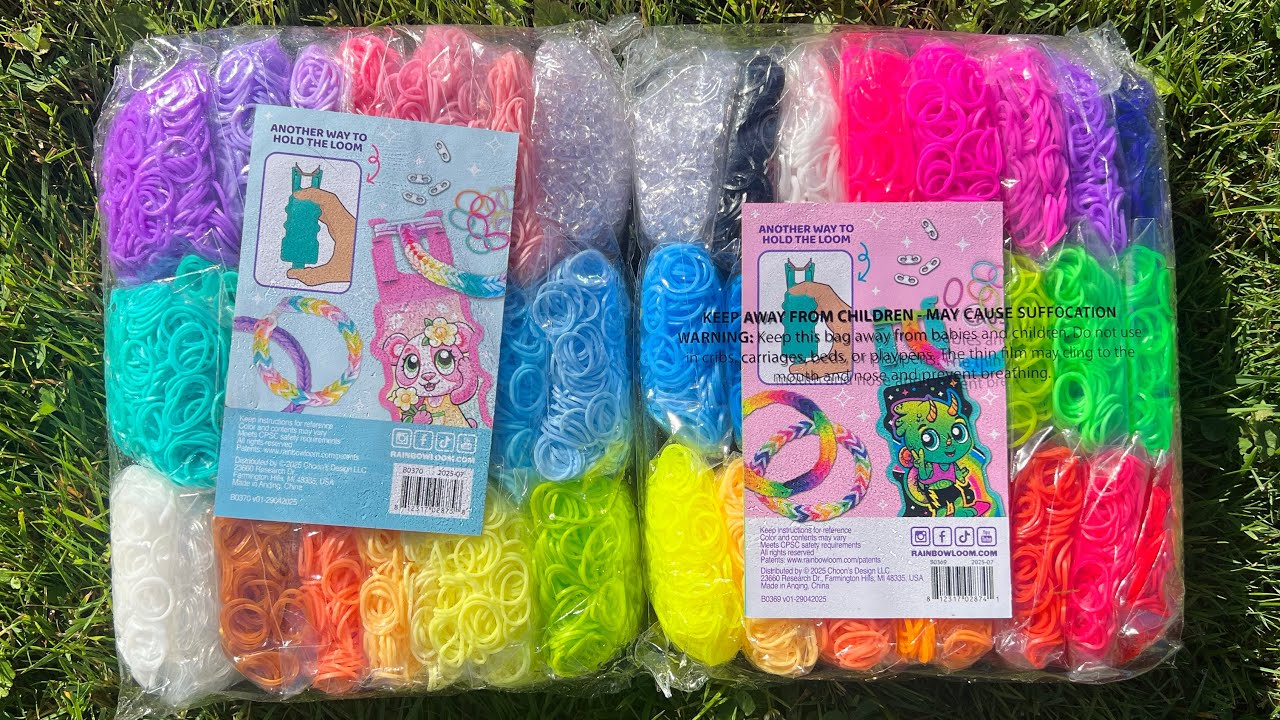 Мега-распаковка Rainbow Loom: 22 000 лент + стартовый набор Auto Loom!