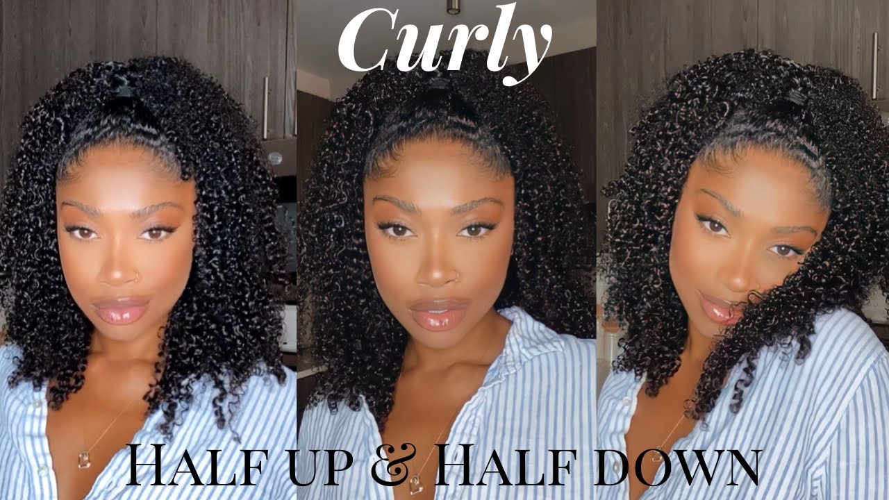 EASY CUTE NATURAL HAIRSTYLE USING CURLY CLIP INS | FT BetterLength | Latrice M.