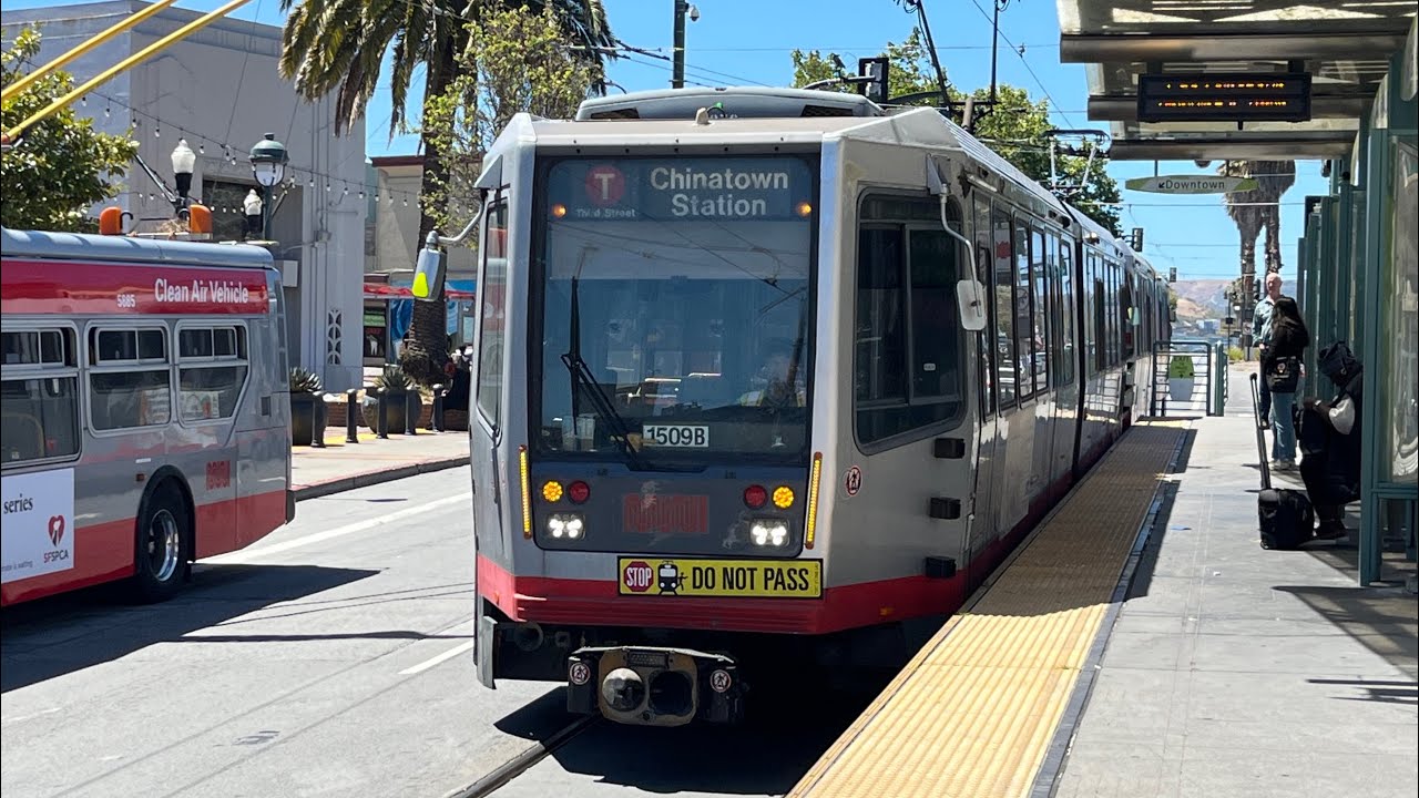 ⁴ᴷ⁶⁰ (Front Cab View) RARE! SF MUNI 2001 Breda LRV3 