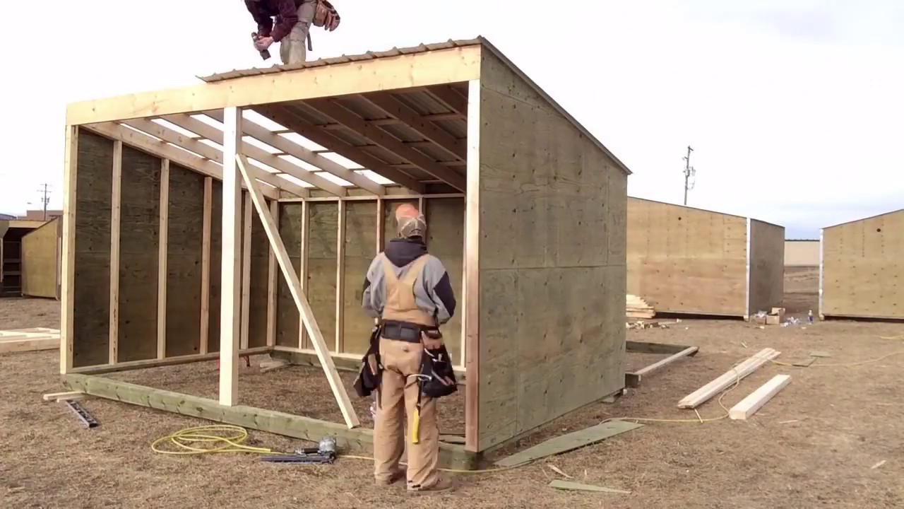 Horse shelter in 38 seconds!