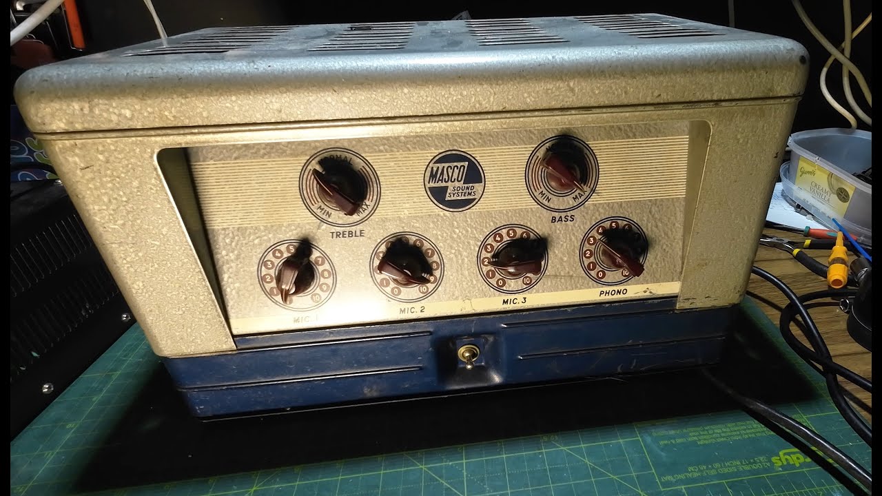 Masco MA25N Conversion High Gain Guitar Amplifier Mods Fully Rebuilt