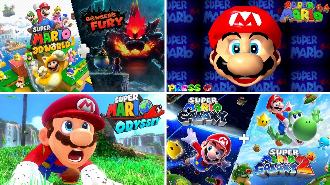 Super Mario 3D Platformers - Full Game Walkthrough (1996-2025)