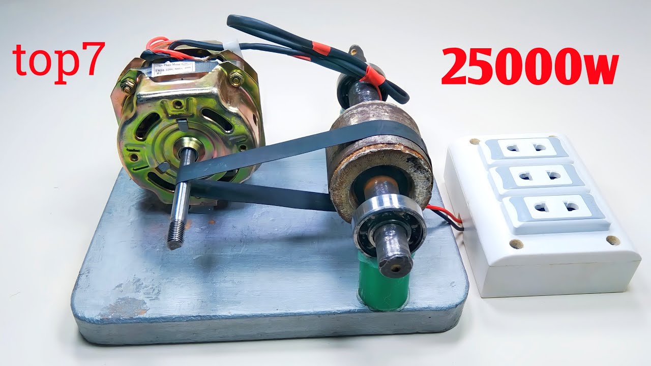 Light Bulb Free Energy Generator 220V 25000W Top07 Free Electricity Self Running Machine At Home