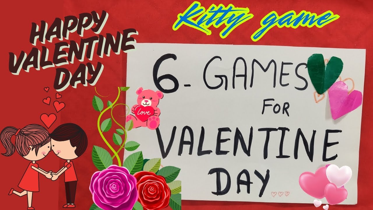 Valentine's theme ke 6 games ❤ खेलो 6  valentine day special games 💗 no prepration one minute games