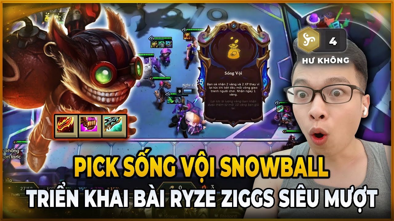 "SỐNG VỘI" SNOW BALL CÙNG YORDLE, NGÀI TRIỂN BÀI RYZE + ZIGGS QUÁ MƯỢT | TRÂU TV