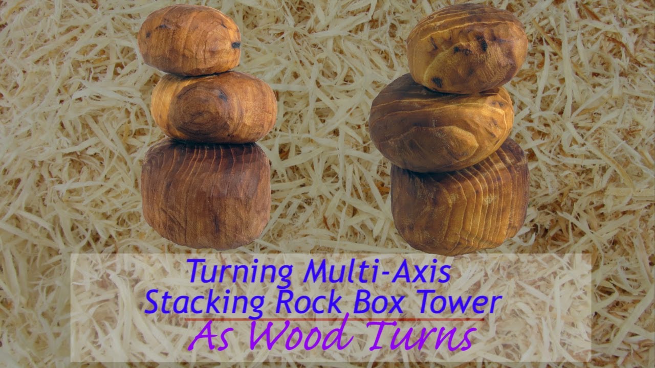 Turning Multi-Axis Stacking Rock Box Tower
