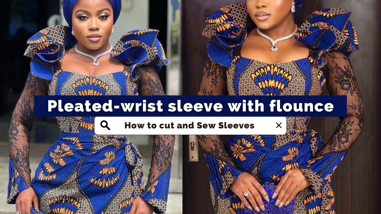 How to make trendy PLEATED WRIST SLEEVE with flounce