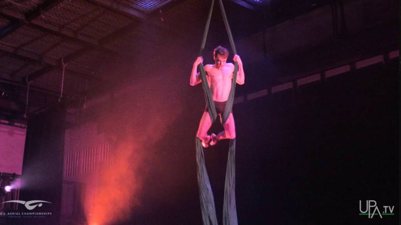 Troy Lingelbach, USA. 2016 Male Silks U.S. Aerial Competitor.