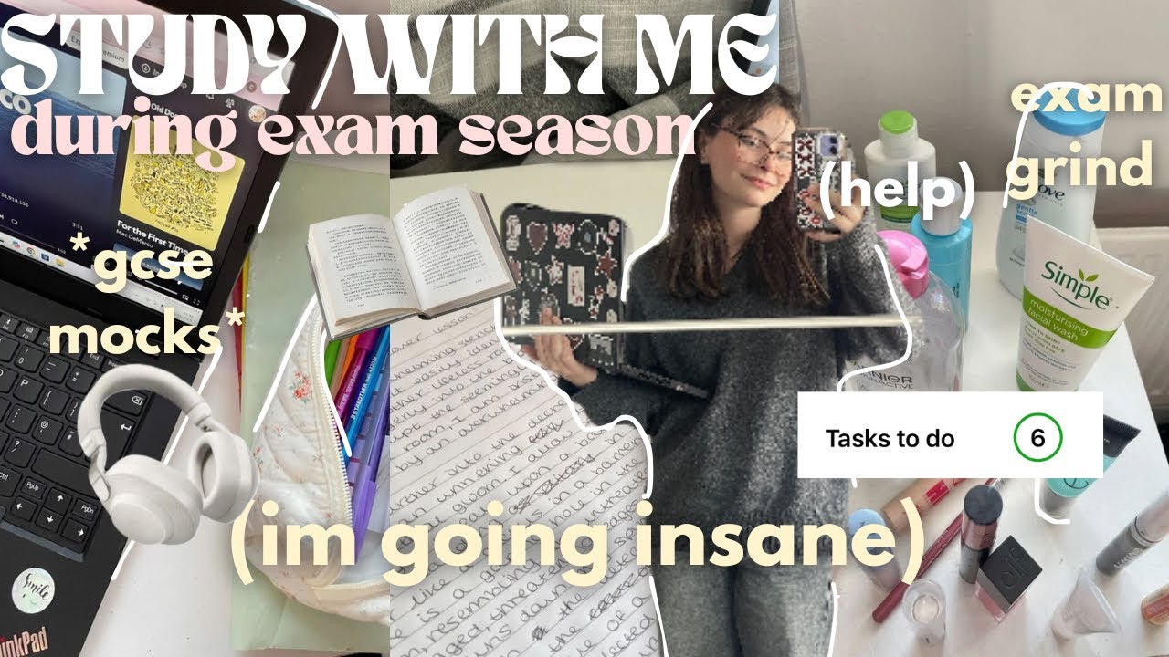 STUDY VLOG 💌⭐️📑 || *exam season study with me* 🎱🫧