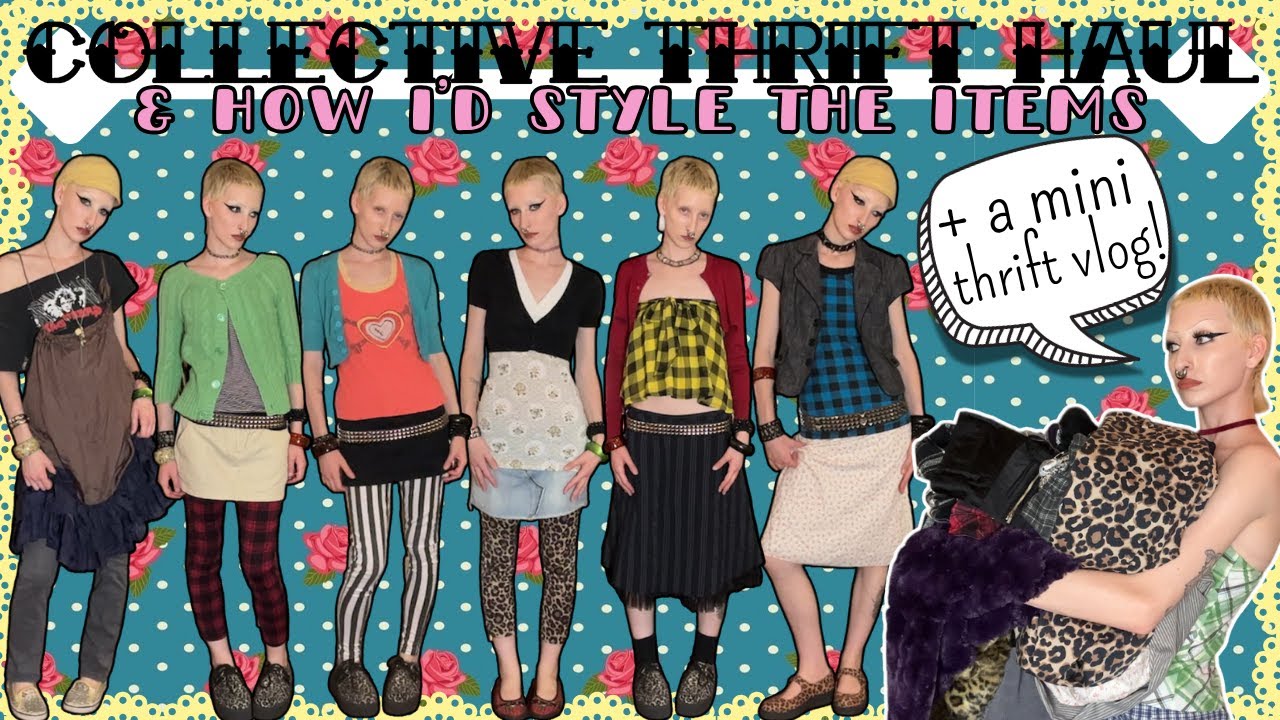 huge collective thrift haul + how I styled the items (+ bonus mini thrift vlog)