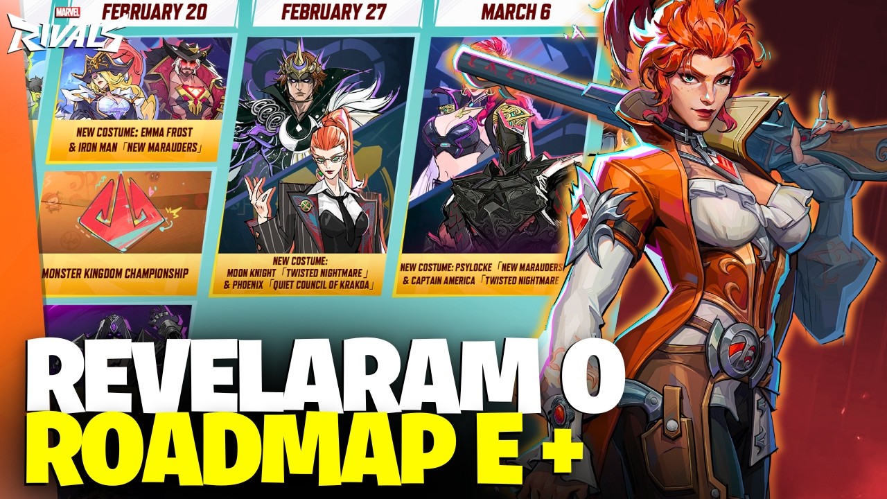 NOVIDADES DO ROADMAP TEMPORADA 6.5 MARVEL RIVALS