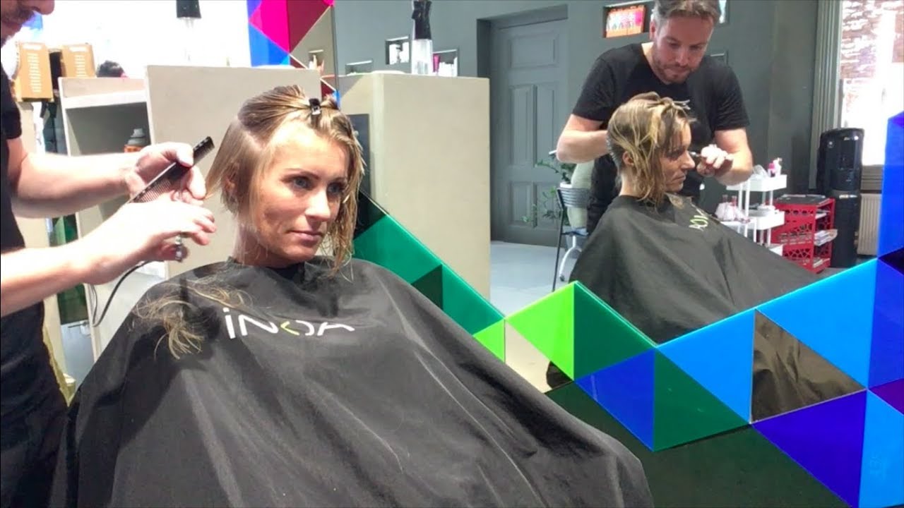 A graduated bob haircut