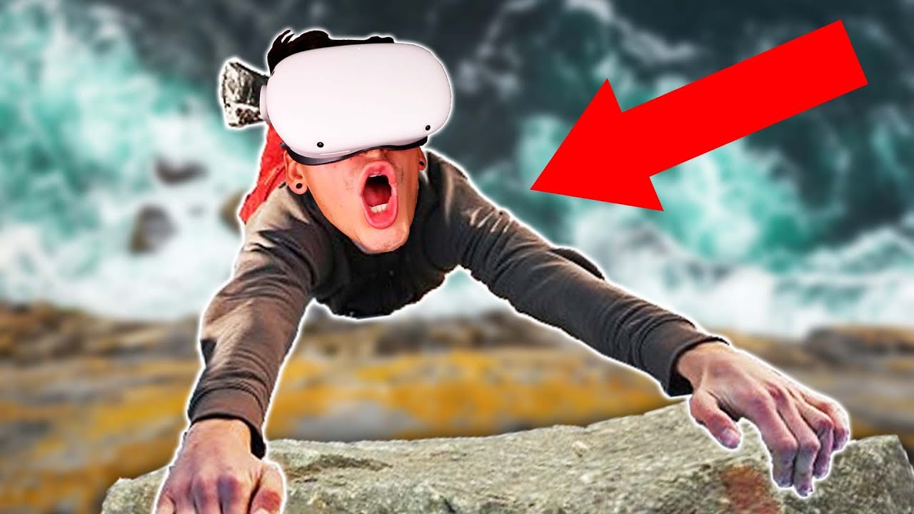 FALLING OFF A CLIFF IN VR! (The Climb 2)