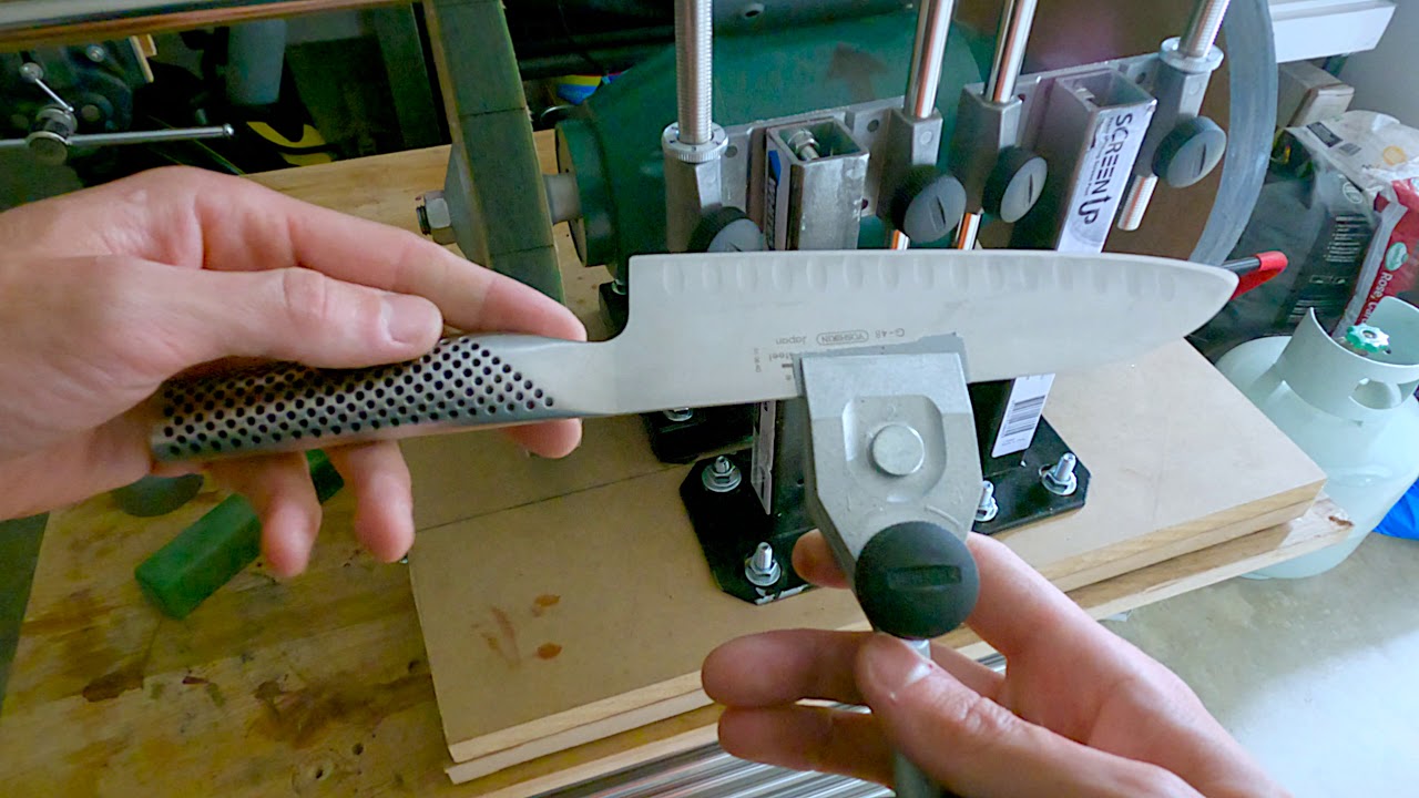Making Angle Support for Razor Sharp Edge Making System,  Controlled Angle Support for Paper Wheels