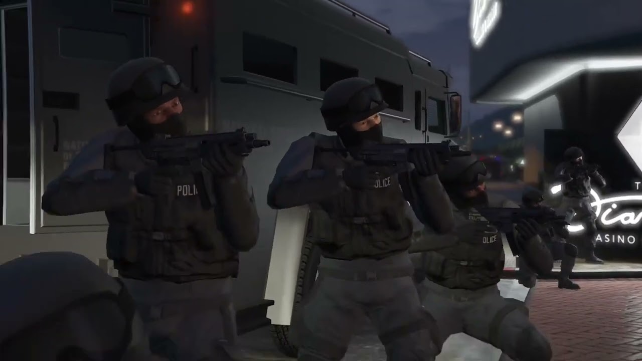 カジノ強盗マルチプレイ4人乗りやと思って盗んだ車がまさかのgrandtheftautoV